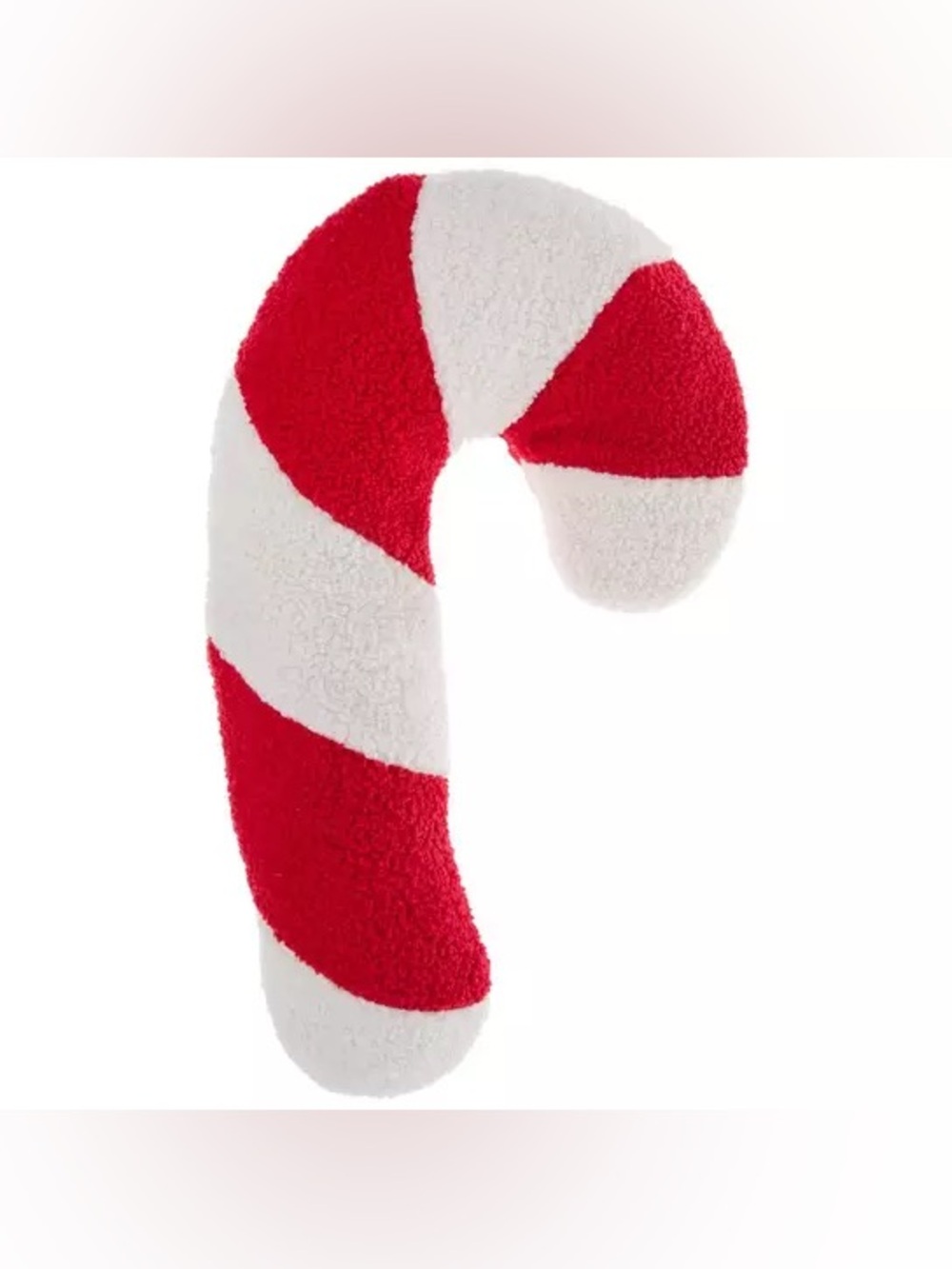 Candy Cane Sherpa Pillow